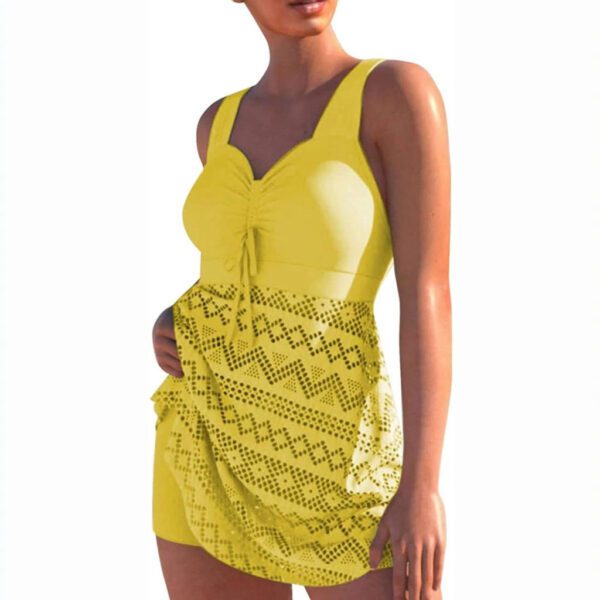 Tankini Jurk met broekje - Geel - Afbeelding 3