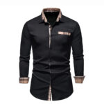 Casual blouse - Zwart