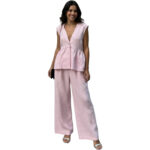 Linnen kledingset - Roze