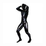 6-delige latex outfit heren