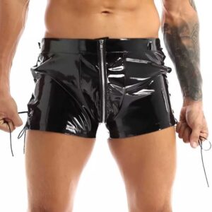 PU Lederen porno korte broek
