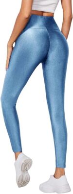 Hoge taille legging-  Blauw