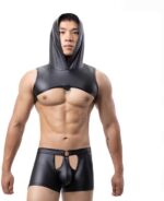 PU Lederen lingerie set heren