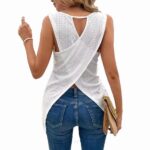 Dames shirt met open rug - Wit