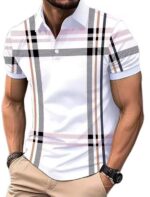 Casual heren polo - Wit 