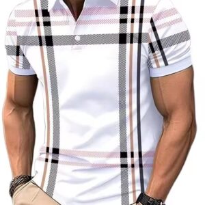 Casual heren polo - Wit 