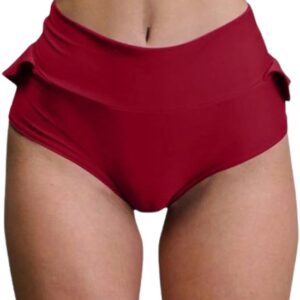 Korte slip rok - Rood