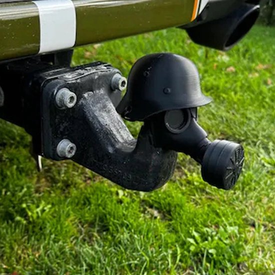 Gasmasker soldaat trekhaak - Afbeelding 3