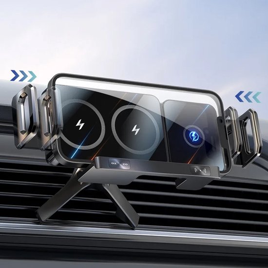 Verstelbare telefoonhouder met oplader - Afbeelding 2