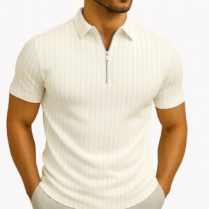 Slim fit poloshirt - Wit