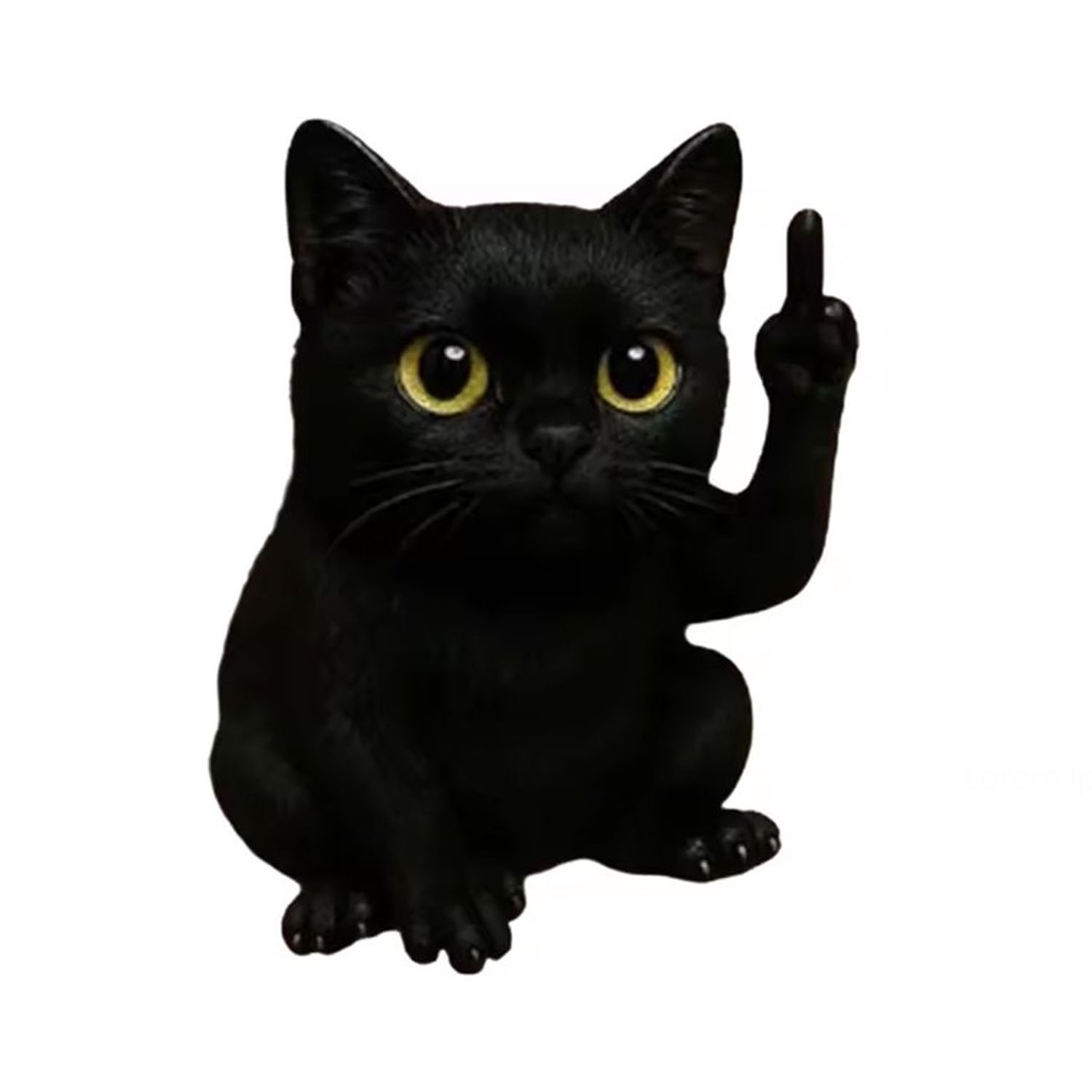 Kat middelvinger beeld