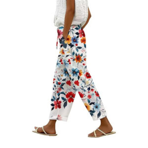 Linnen stijl broek