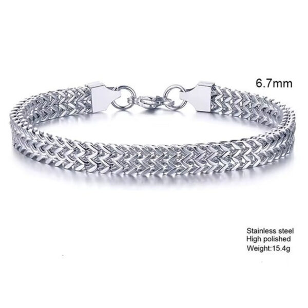 Zilveren armband heren - Afbeelding 2