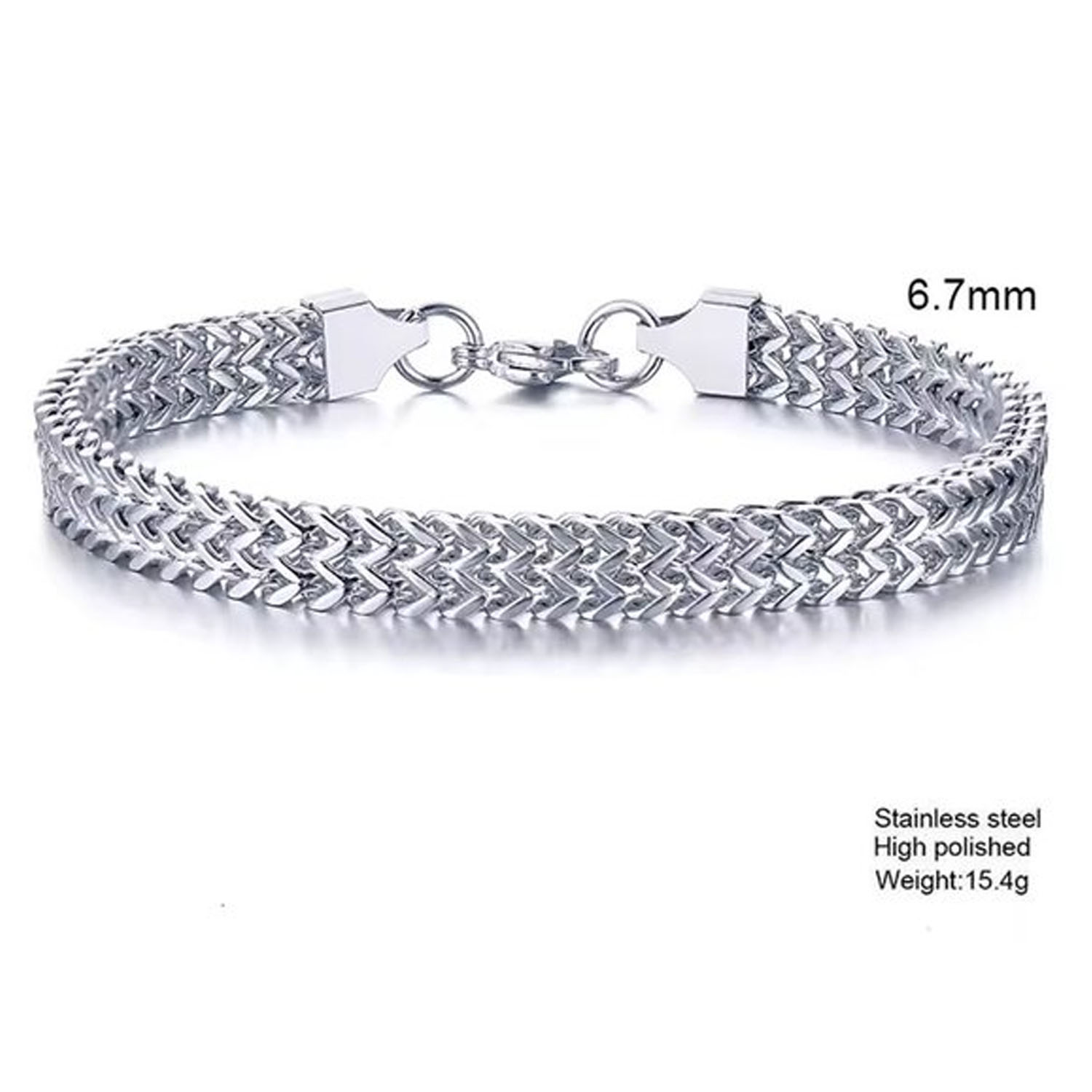 Zilveren armband heren - Afbeelding 2