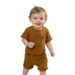 Kledingset baby - Bruin