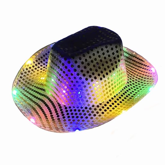 Gouden disco LED hoed