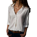 Linnen dames blouse - Wit