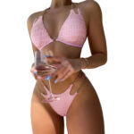 Premium halter bikini - Roze