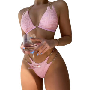 Premium halter bikini - Roze