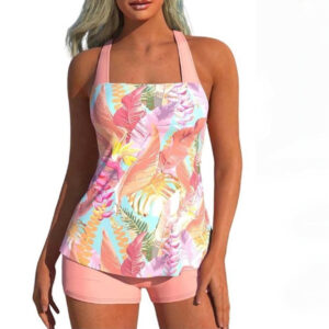 Tankini set met trui en broekje - Roze