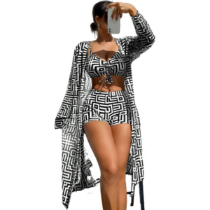 Bikini set met strandjurk