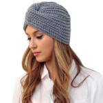 Gebreide tulband muts