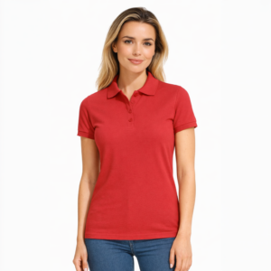 Slim fit polo - Rood