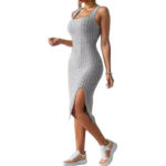 Zomerse jurk met V-split