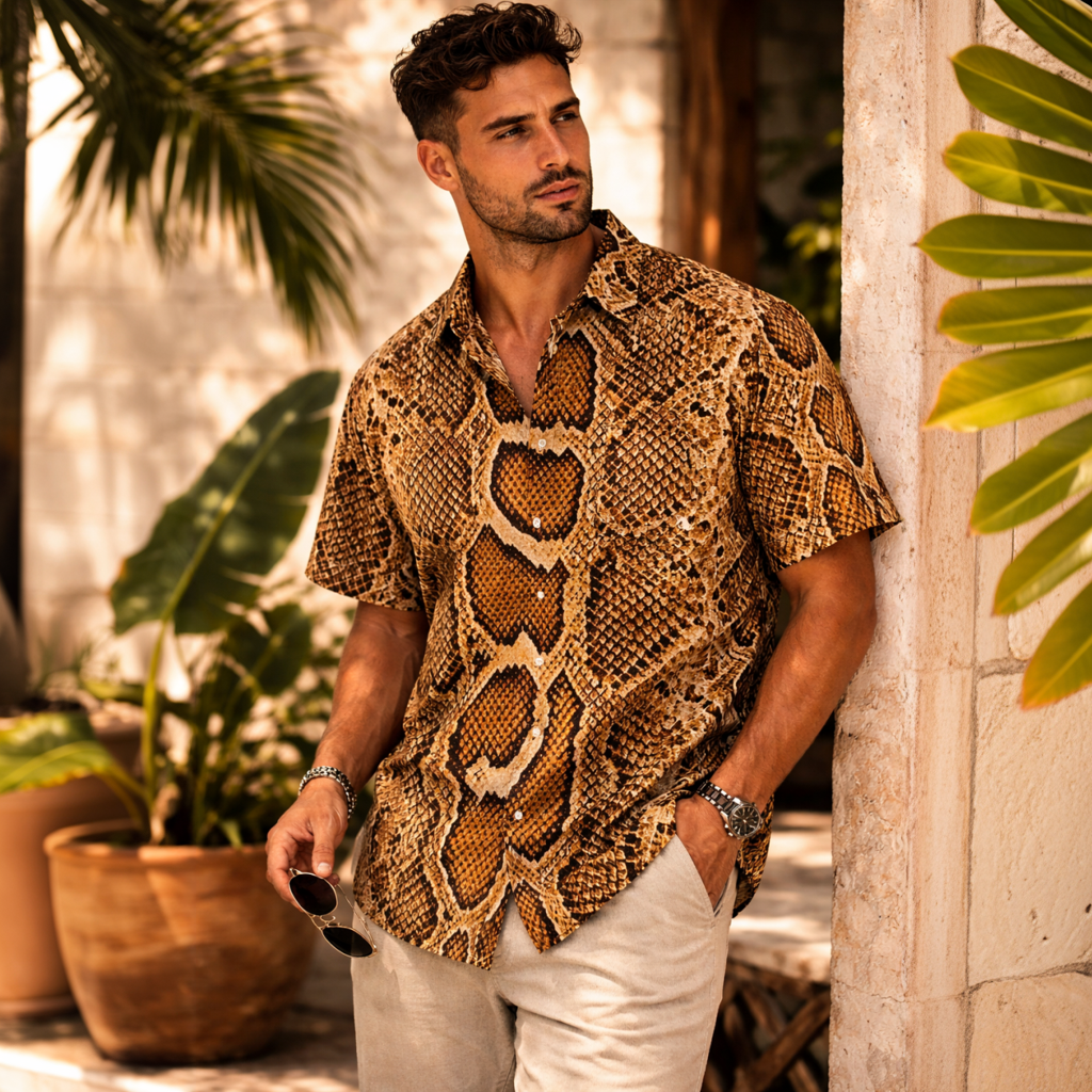 Blouse - Slangenprint - Afbeelding 3