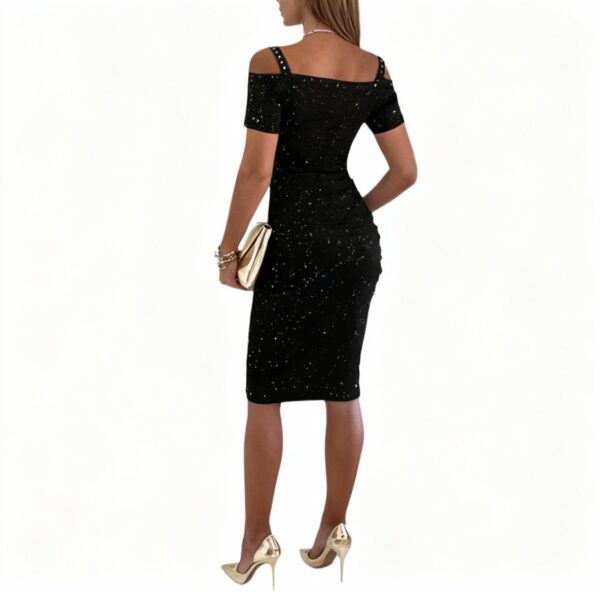 Glitter jurk - Zwart - Afbeelding 2