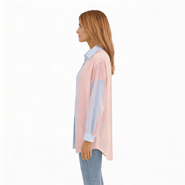 Oversized blouse - Roze - Afbeelding 3