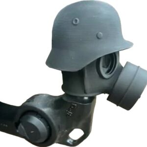 Gasmasker soldaat trekhaak