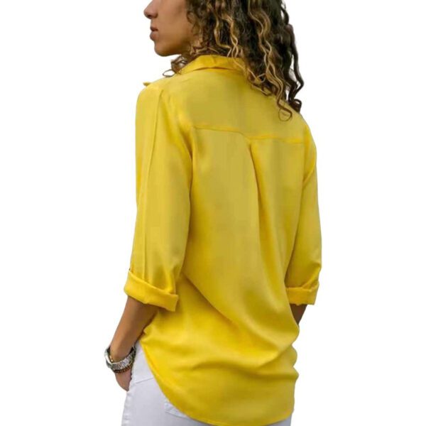 Elegante blouse - Geel - Afbeelding 2