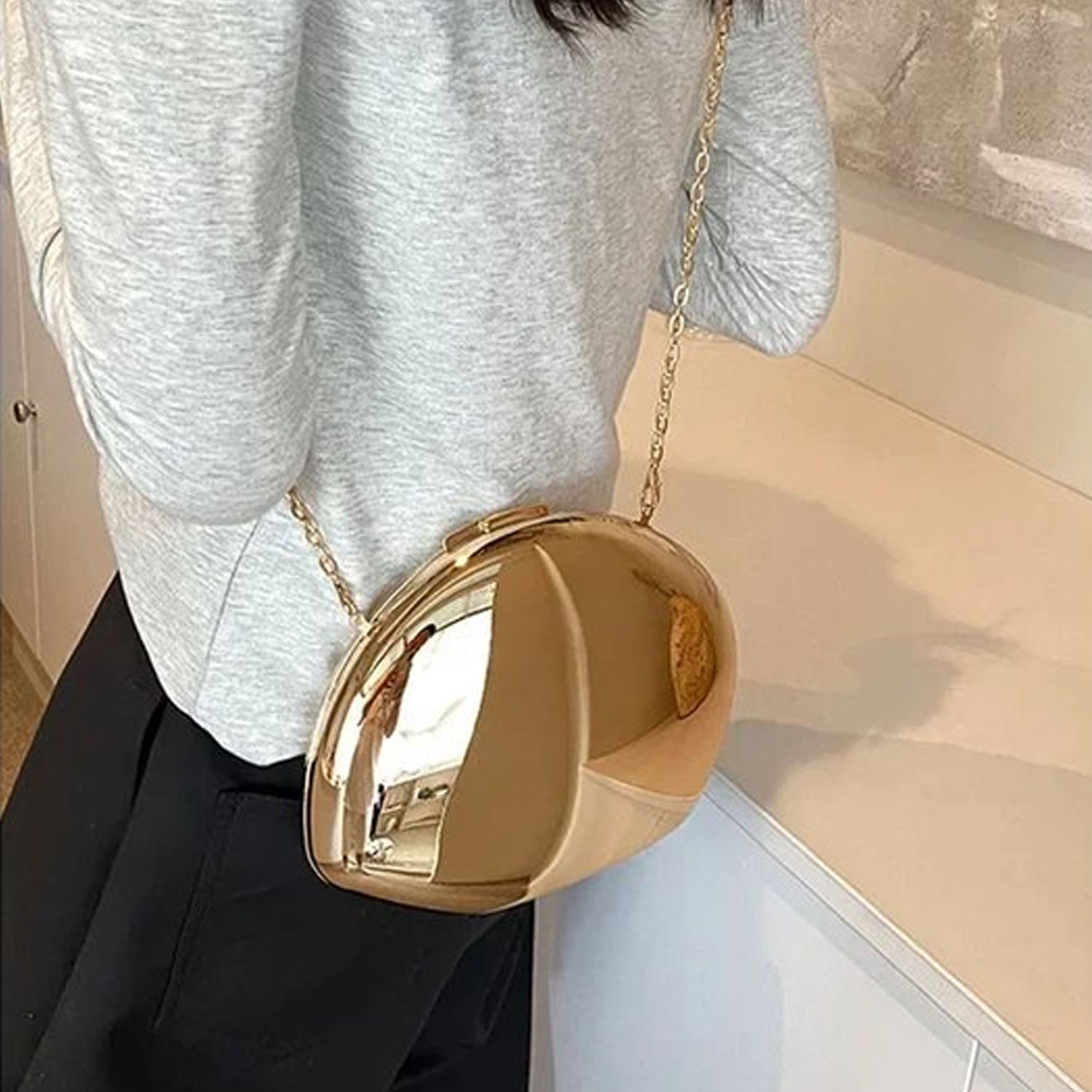 Hardcase clutch - Goud - Afbeelding 2