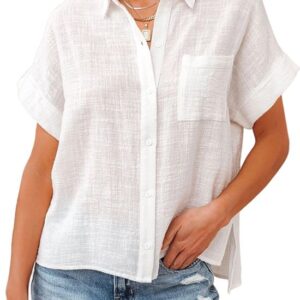 Linnen blouse - Wit