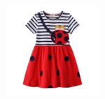 Meisjes jurk lieveheersbeestje