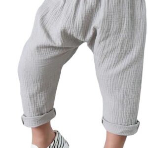 Linnen broek - Grijs