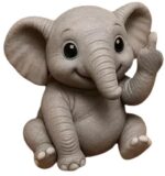 Olifant middelvinger beeld