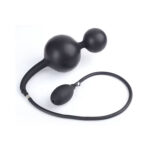 Opblaasbare buttplug met ingebouwde metalen bal