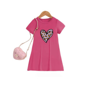 Hartjes jurkje - Roze