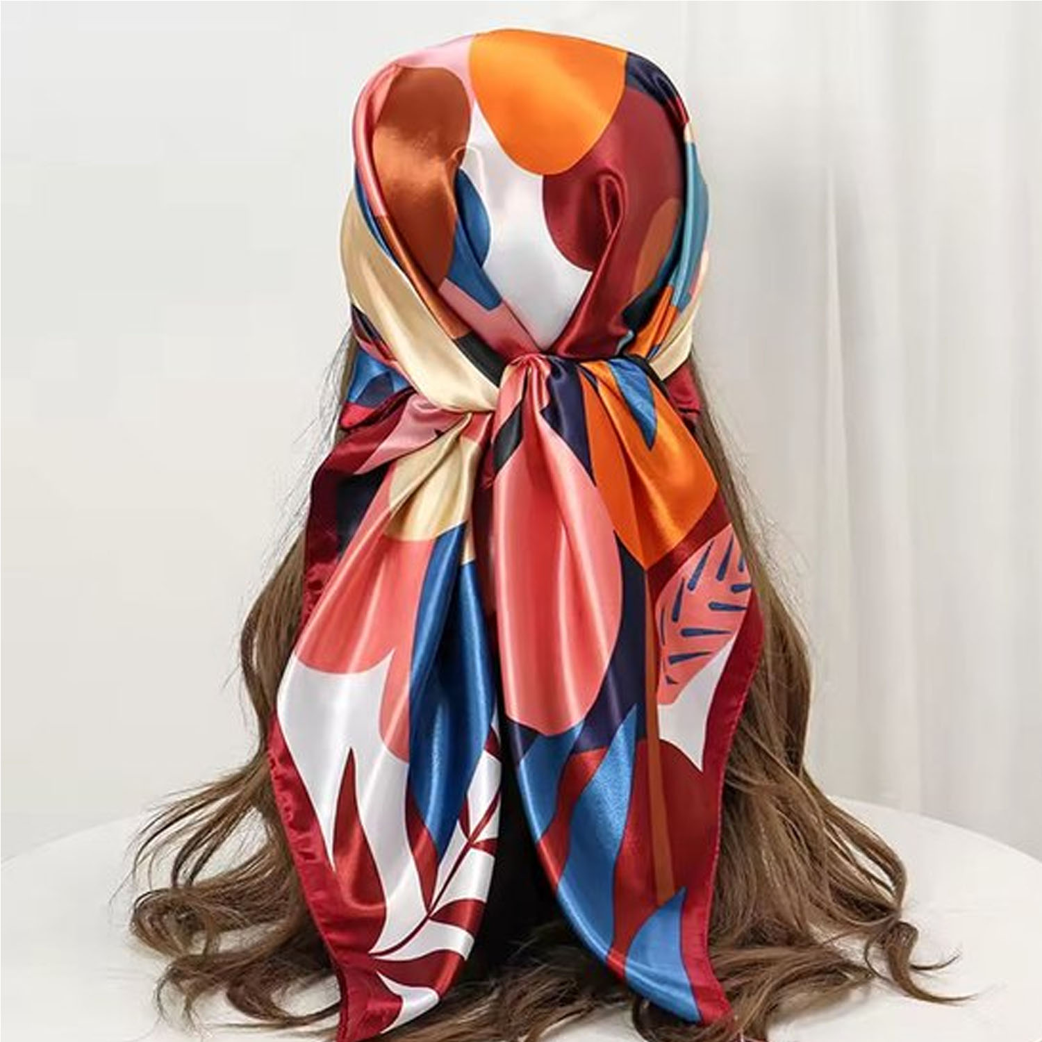 Satijnen zijde sjaal - Afbeelding 3