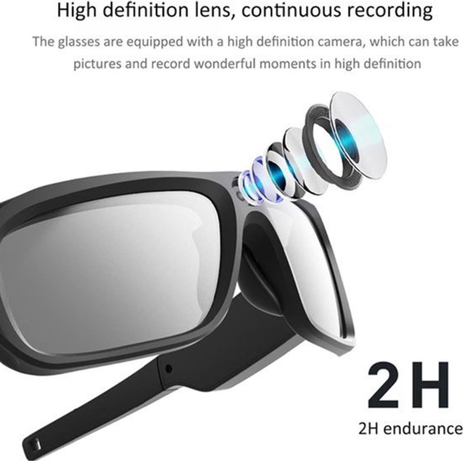 Spy bril - Zonnebril met camera - Afbeelding 4