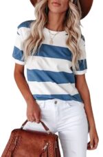 Gestreept t-shirt - Blauw wit