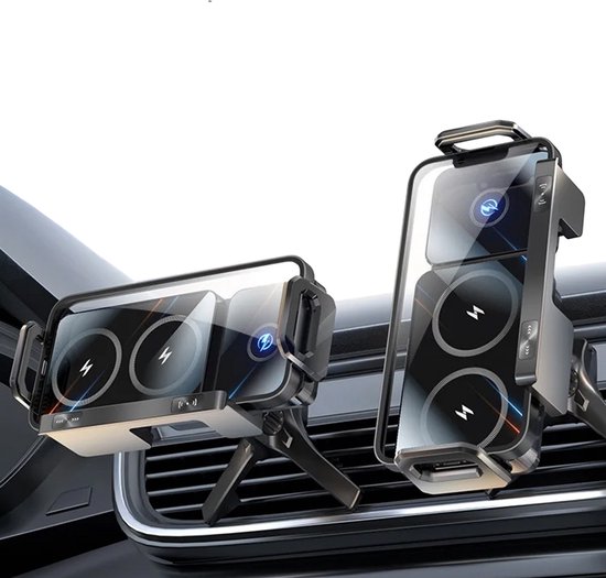 Verstelbare telefoonhouder met oplader