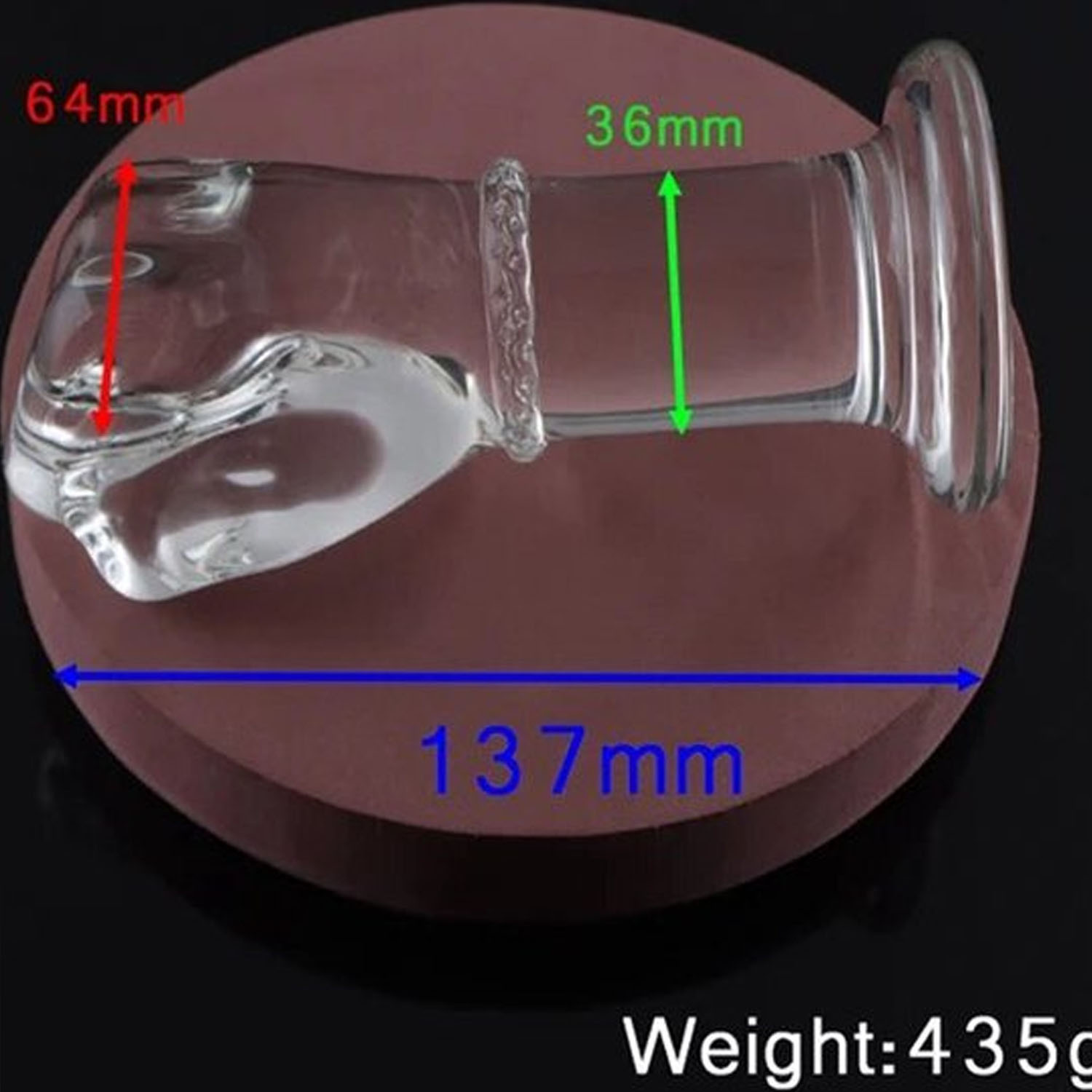 Premium XXL Fisting Dildo van Glas (kopie) - Afbeelding 2