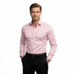 Getailleerde Overhemd Licht Roze