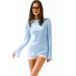 Satijnen Backless Shirt