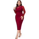 Plussize Glitterjurk