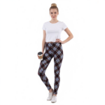 Casual Legging Zwart Rood