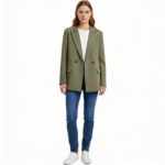 Oversized Blazer Colbert Groen
